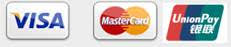 Visa, Mastercard, UnionPay